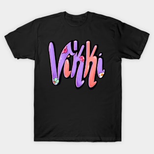 Vikki Girls and womens Personalized Custom name Vikki, Victoria,Vicky T-Shirt